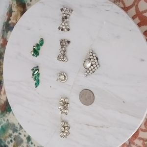 Antique shoe pins and earrings